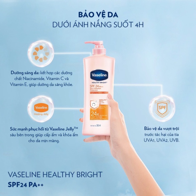 Sữa dưỡng thể trắng da Vaseline