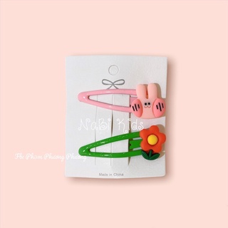 Kẹp tóc cho bé, set 2 kẹp tóc đáng yêu cho bé