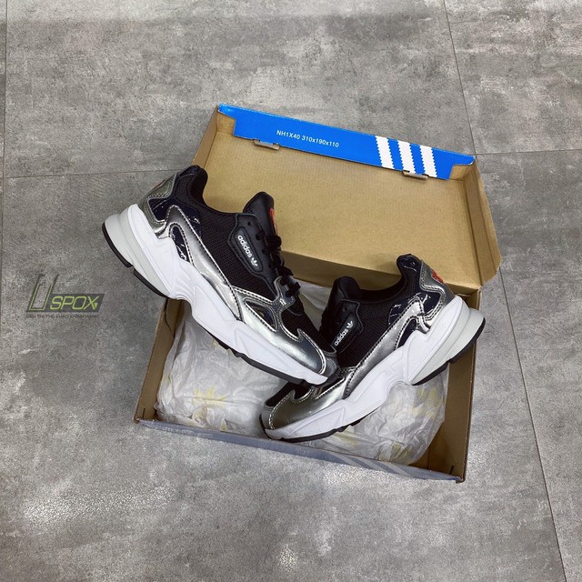 Giày Adidas Falcon Black Silver