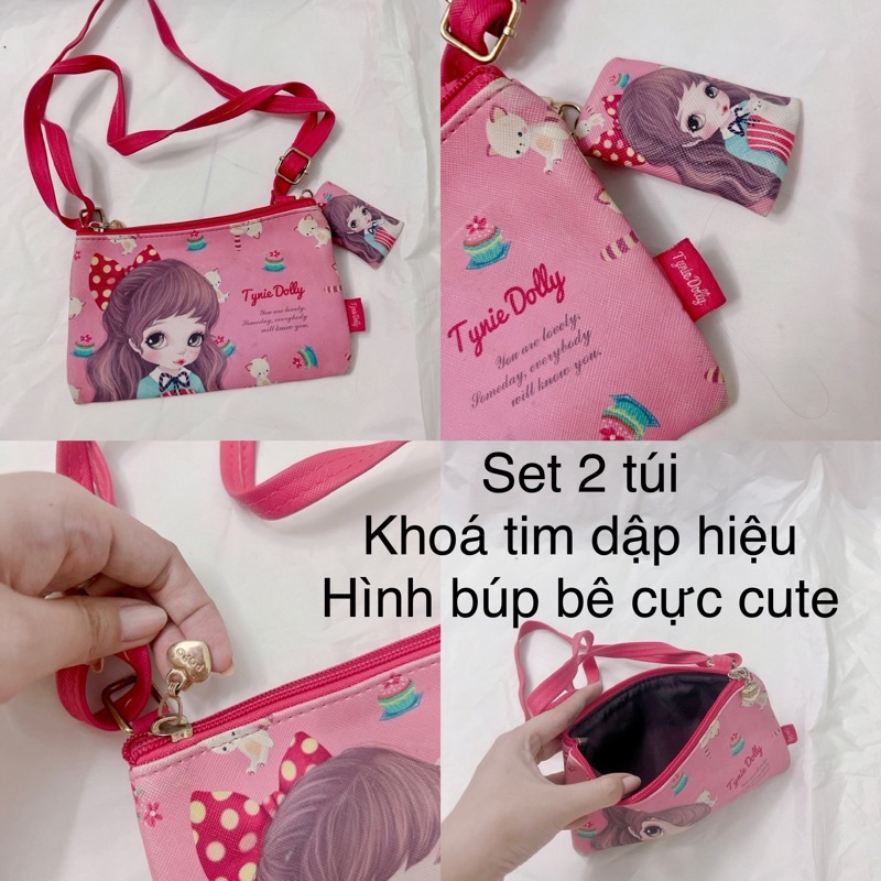 Tổng hợp túi kẹp nách, đeo chéo, ví, balo túi phong cách Y2K 90s dễ thương