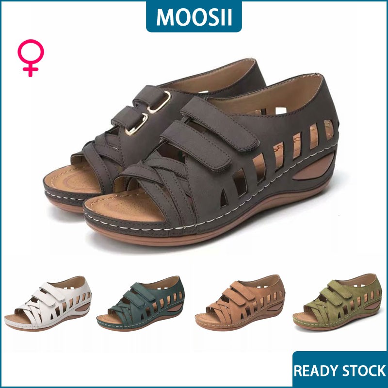 Sandal TIKP đế xuồng dành cho nữ với 5 màu tuỳ chọn size