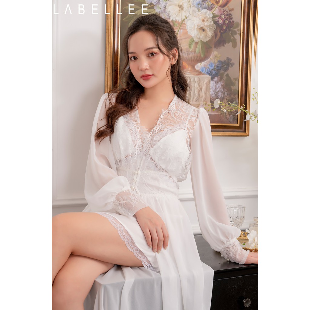 Áo choàng voan phối ren dáng dài LABELLEE - ACV03 | BigBuy360 - bigbuy360.vn