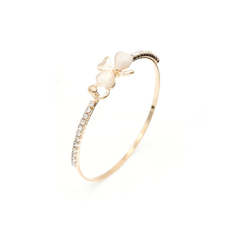 [Mã FAJGT8 giảm 15% đơn 99K] Lắc tay nữ vòng tay S009 Cỏ 3 lá may mắn màu ánh bạc phong cách Hàn Quốc | BigBuy360 - bigbuy360.vn