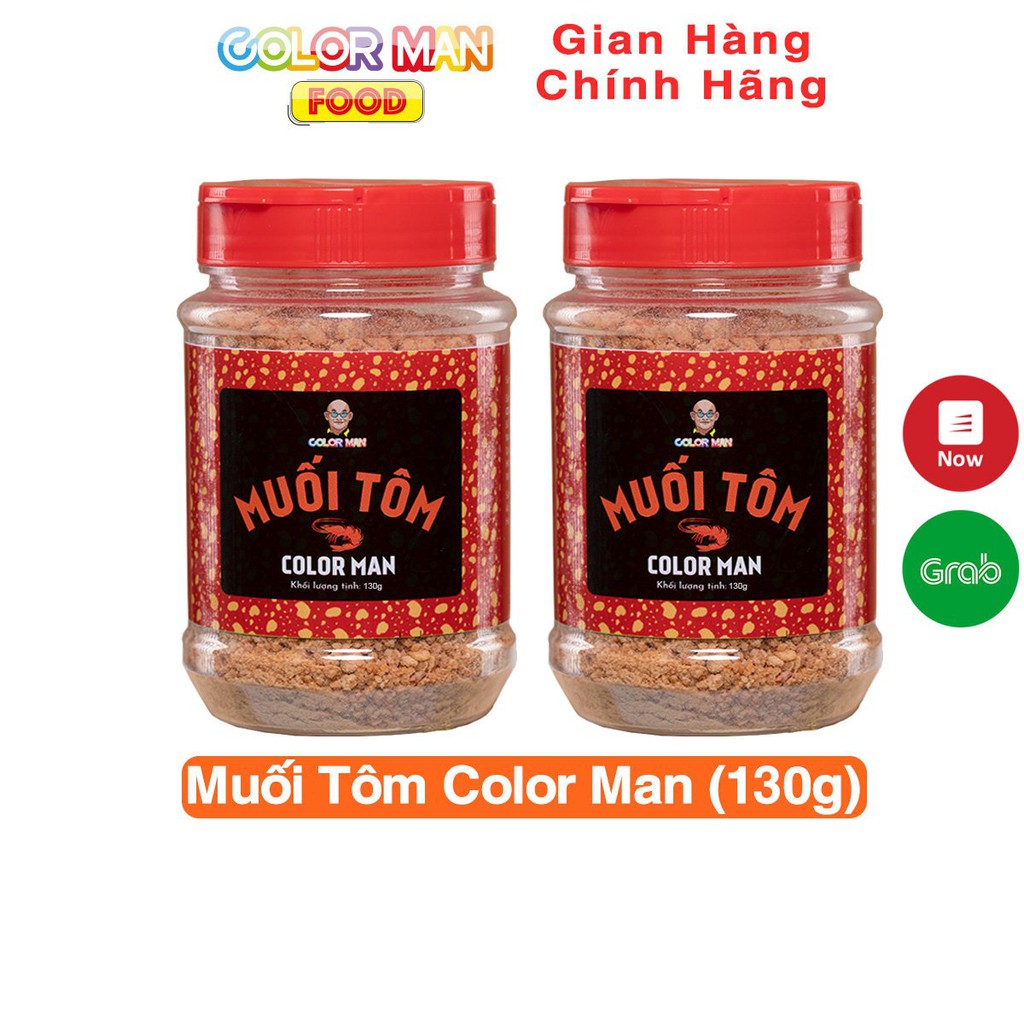 Muối Tôm Color Man 130g là sự hòa quyện của tôm, tỏi, muối có mùi thơm, vị cay, màu đỏ tươi của ớt dùng để chấm trái cây