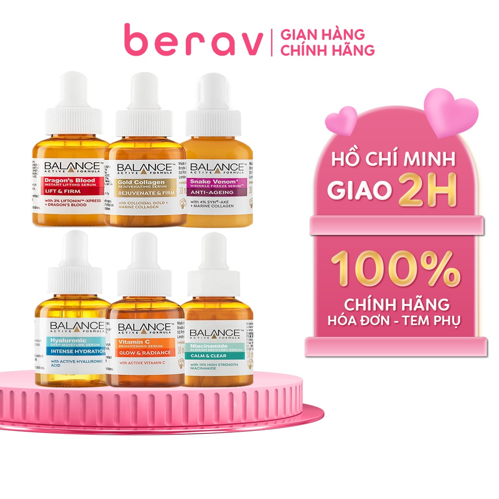 Tinh chất Serum Balance Active Formula Nâng Cơ, Làm Trắng, Tái Tạo Da, Cấp Ẩm, Chống Lão Hóa 30ml