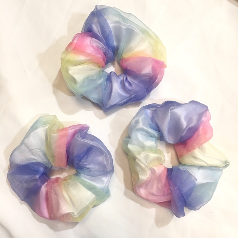 Dây buộc tóc scrunchies 2 lớp hàng đẹp,phụ kiện tóc nữ nhiều mẫu