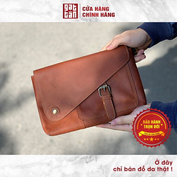 [BẢO HÀNH TRỌN ĐỜI] Clutch Da Bò Cầm Tay Cao Cấp Hàng Đẹp Gạt Tàn Store / Cam Kết Da Bò Thật 100% - CL23