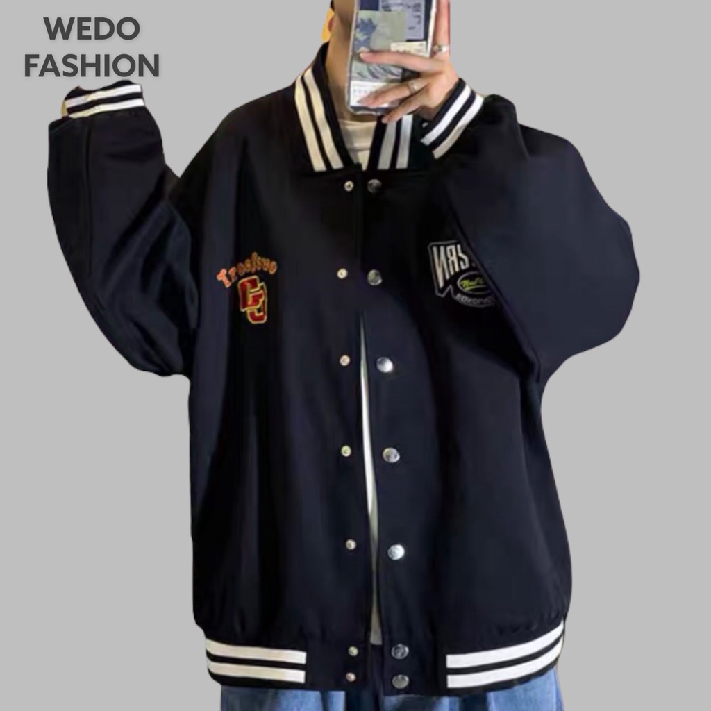 Áo khoác bomber nam nữ vải dù freefew G9 phong cách cá tính WEDO