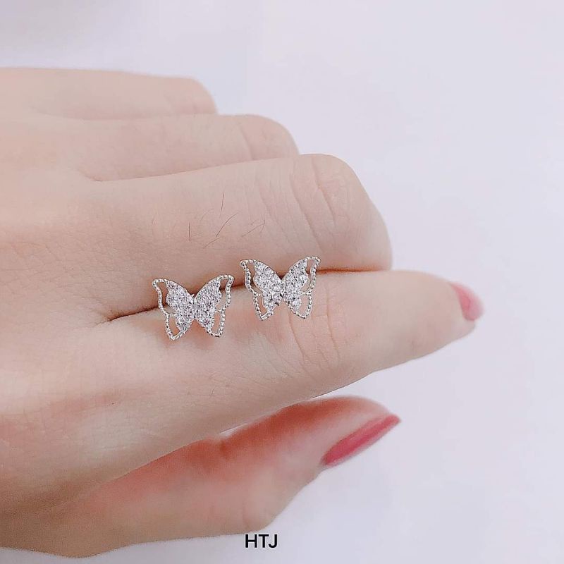 Bông Tai Bạc Ta Đính Đá