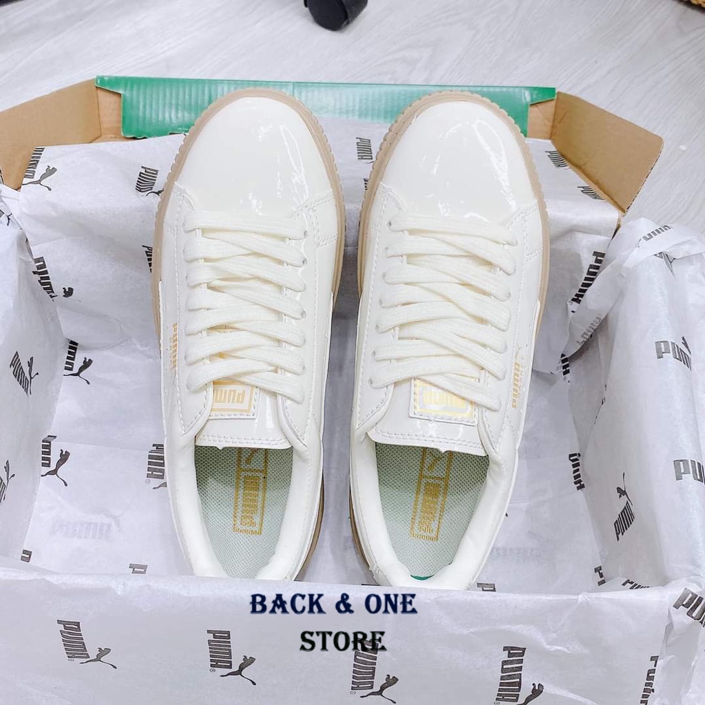 Giày thể thao Sneakers, Giày 𝐏𝐮𝐦𝐚 nữ,𝐏𝐮𝐦𝐚 đế nâu da bóng. | BigBuy360 - bigbuy360.vn