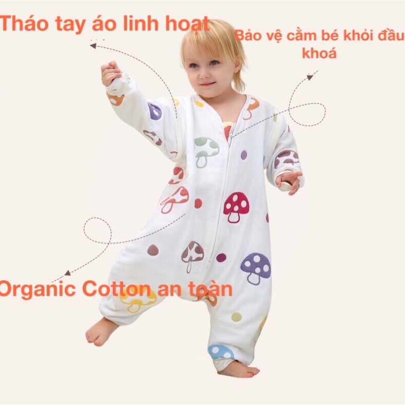 Bonstore Túi ngủ cho bé phòng Cảm lạnh chăn ấm cho bé nhộng chũn