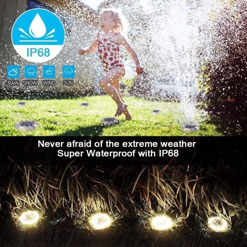 Đèn Led 16 Bóng Năng Lượng Mặt Trời Chống Thấm Nước Cho Sân Vườn