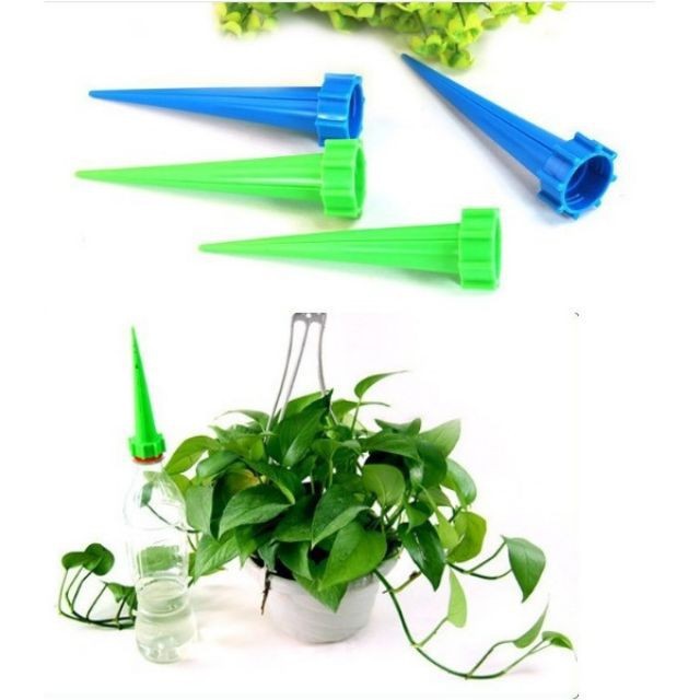 Vòi tưới cây nhỏ giọt tự động gắn chai nhựa tiện dụng - Màu xanh lá - Rau&Hoa Shop
