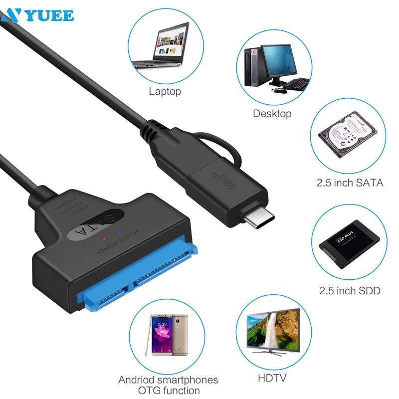 Dây Cáp Kéo Dài Ổ Cứng Usb 3.0 Usb C Sang Sata