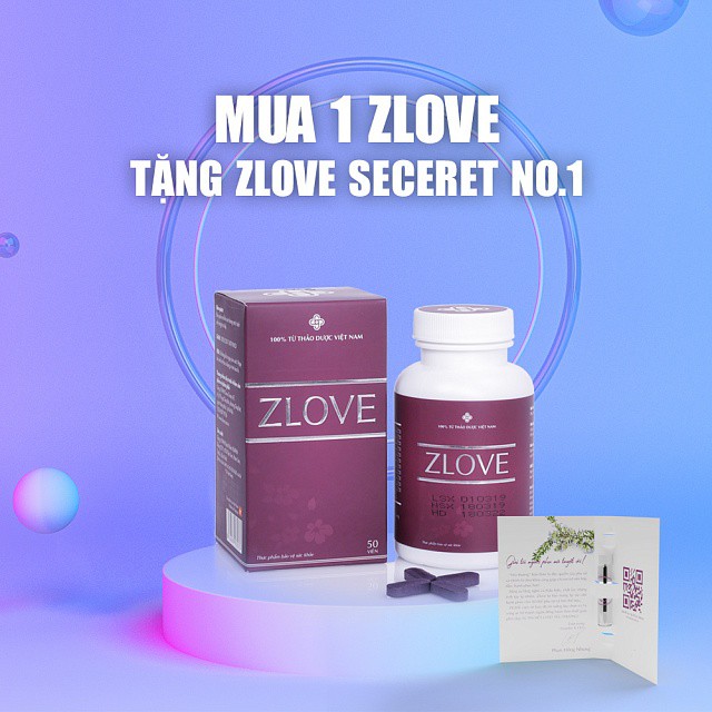 Zlove - Se Khít Vùng Kín và Tăng Cường Sức Khỏe Phụ Nữ Sau Sinh ( Hộp 50 Viên )