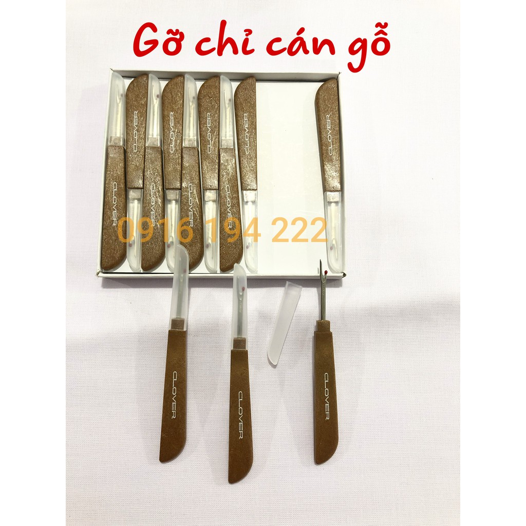 Gỡ chỉ  cán màu gỗ