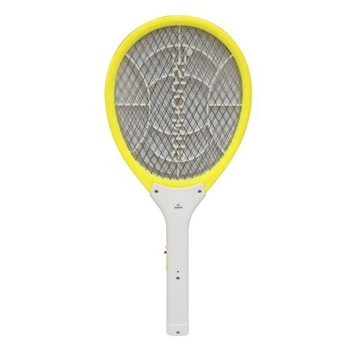 Vợt muỗi Sunhouse SHE-E200 màu vàng, vợt muỗi Sunhouse tích hợp đèn báo sạc tiện dụng, nhựa ABS chịu va đập mạnh.