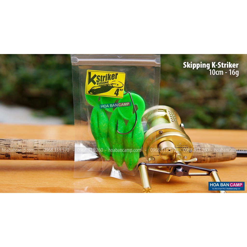 Mồi Mềm Skipping K-Striker Kèm Lưỡi - Vỉ 3 Con