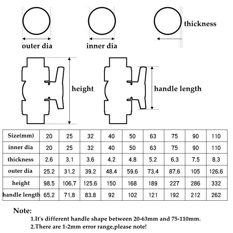 Đầu nối ống nước 20mm - 50mm chuyên dụng dành cho bể cá