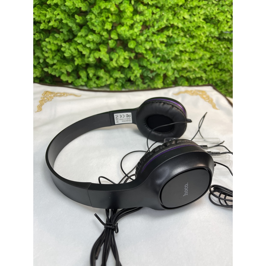 Tai Nghe Chụp Tai HOCO W24 Chơi Game Nghe Nhạc Bass Có MIC- Tặng Kèm Tai Nghe Nhét Tai, Thiết Kế Siêu Đẹp