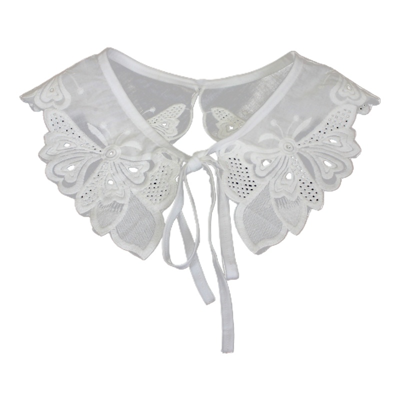 Cổ Áo Sơ Mi Giả Họa Tiết Bướm Thời Trang Cho Nữ