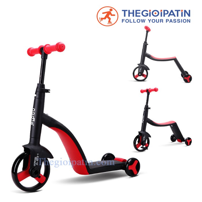 Xe Trượt Scooter Trẻ Em Cao Cấp 3 Trong 1 Nadle