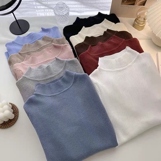Áo cổ lọ gân nhuyễn