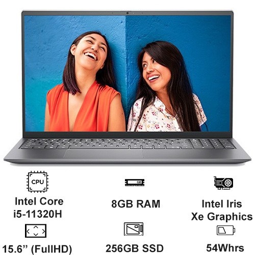 Laptop Dell Inspiron 5510 Core i5 11320H, Ram8GB, SSD256GB, Win10 (Cái)