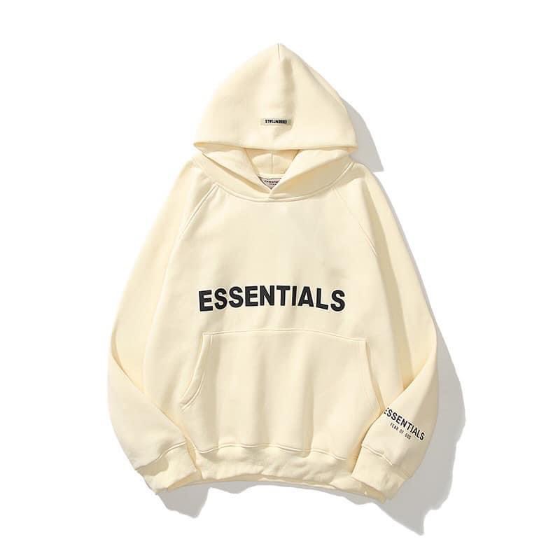 Áo Khoác Hoodie Nỉ Có Mũ Form Rộng chất nỉ cotton  ESSENTIALS Nhiều Màu Unisex Nam Nữ Ulzzang