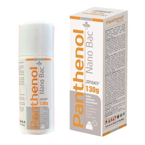 Xịt bỏng Panthenol spray nano bạc -giảm nhanh các tổn thương ở da do bị trầy xước, bỏng do nước nóng hay bỏng hơi nước
