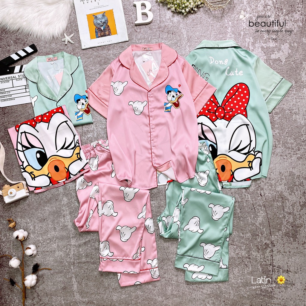 Đồ Mặc Nhà Pijama Lụa Latin TN Quần Dài Freesize - HÀNG CAO CẤP | BigBuy360 - bigbuy360.vn
