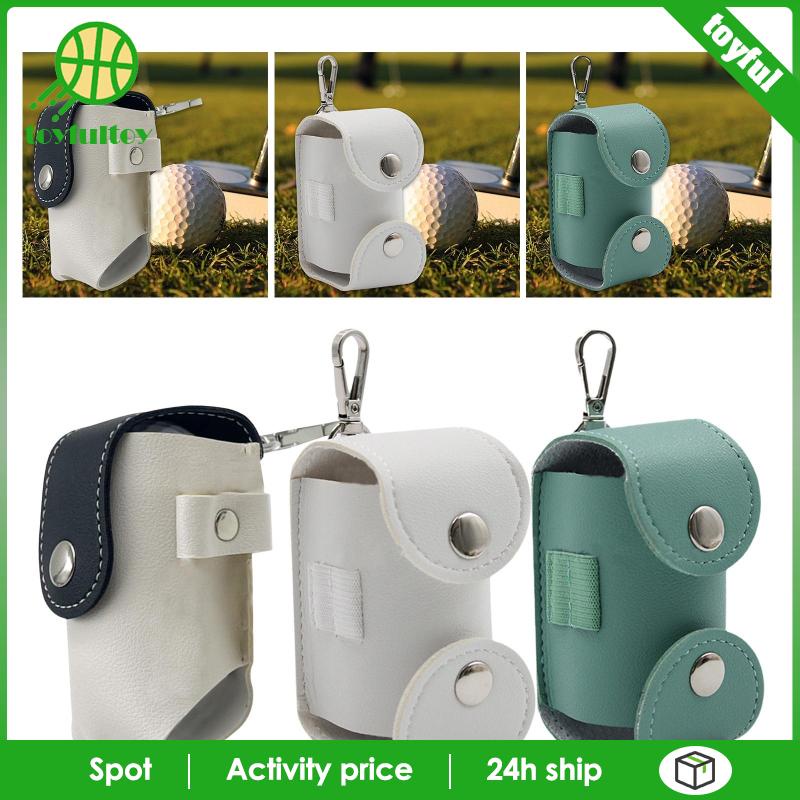 Túi Da PU Đeo Hông Đựng Bóng Golf Tiện Dụng Giá Đỡ