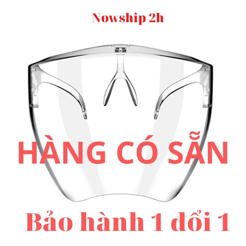 Mắt kính bảo hộ, FACE SHIELD chống giọt bắn, chống bụi che hết khuôn mặt bảo vệ mắt toàn diện tròng trong suốt | BigBuy360 - bigbuy360.vn