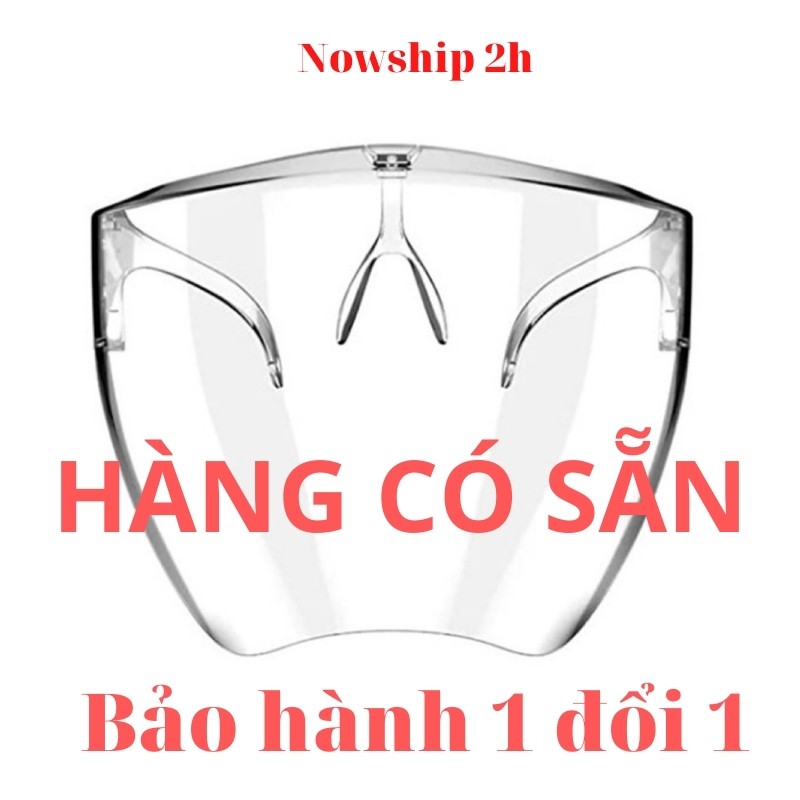 Mắt kính bảo hộ FACE SHIELD MASK chống bụi che hết khuôn mặt bảo vệ mắt toàn diện tròng trong suốt