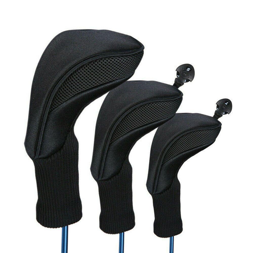 MAGIC Applicable Woods Headcover Left Hand Right Hand Fairway Woods Golf Club Head Covers Deluxe Gift Long Neck Driver 1/3/5 Interchangeable Practical Rod Sleeve Irons Long/Multicolor