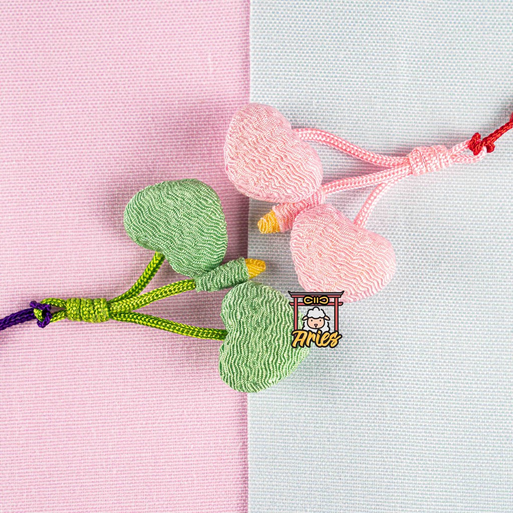Omamori tâm nguyện thành tựu - Lá song diệp của Nhật