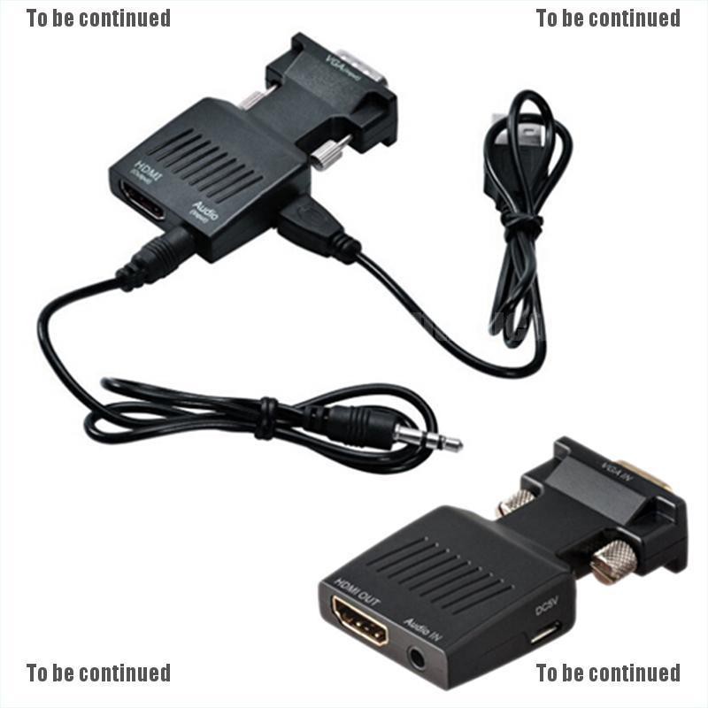 Đầu Chuyển Đổi 1080p Vga Sang Hdmi Kèm Cáp Âm Thanh Usb | BigBuy360 - bigbuy360.vn