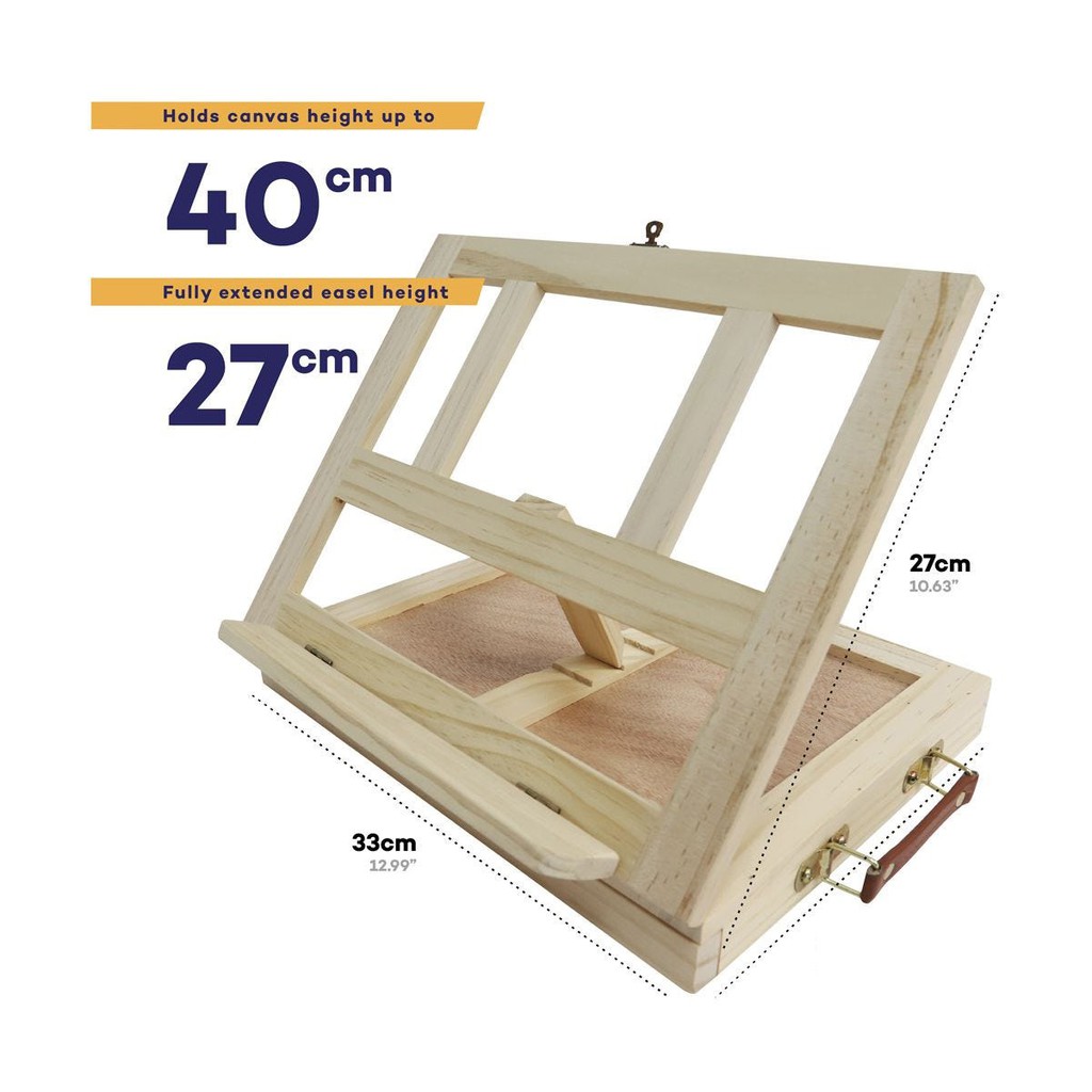 Giá Vẽ Kiêm Hộp Đựng Họa Cụ Mont Marte Để Bàn - Table Easel with Drawer Signature - MEA0023