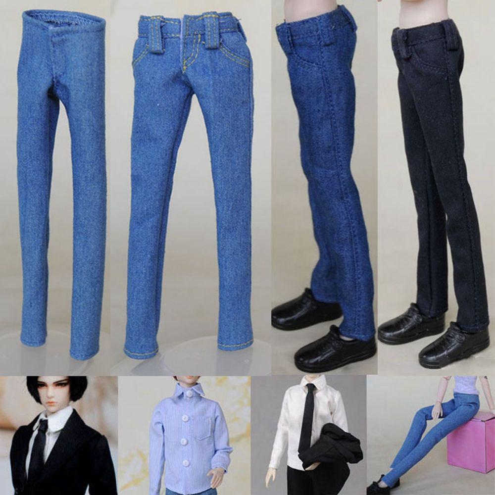 BEBETTERM Bộ Quần Jeans Và Áo Sơ Mi Thời Trang Cho Búp Bê Tỉ Lệ 1 / 6