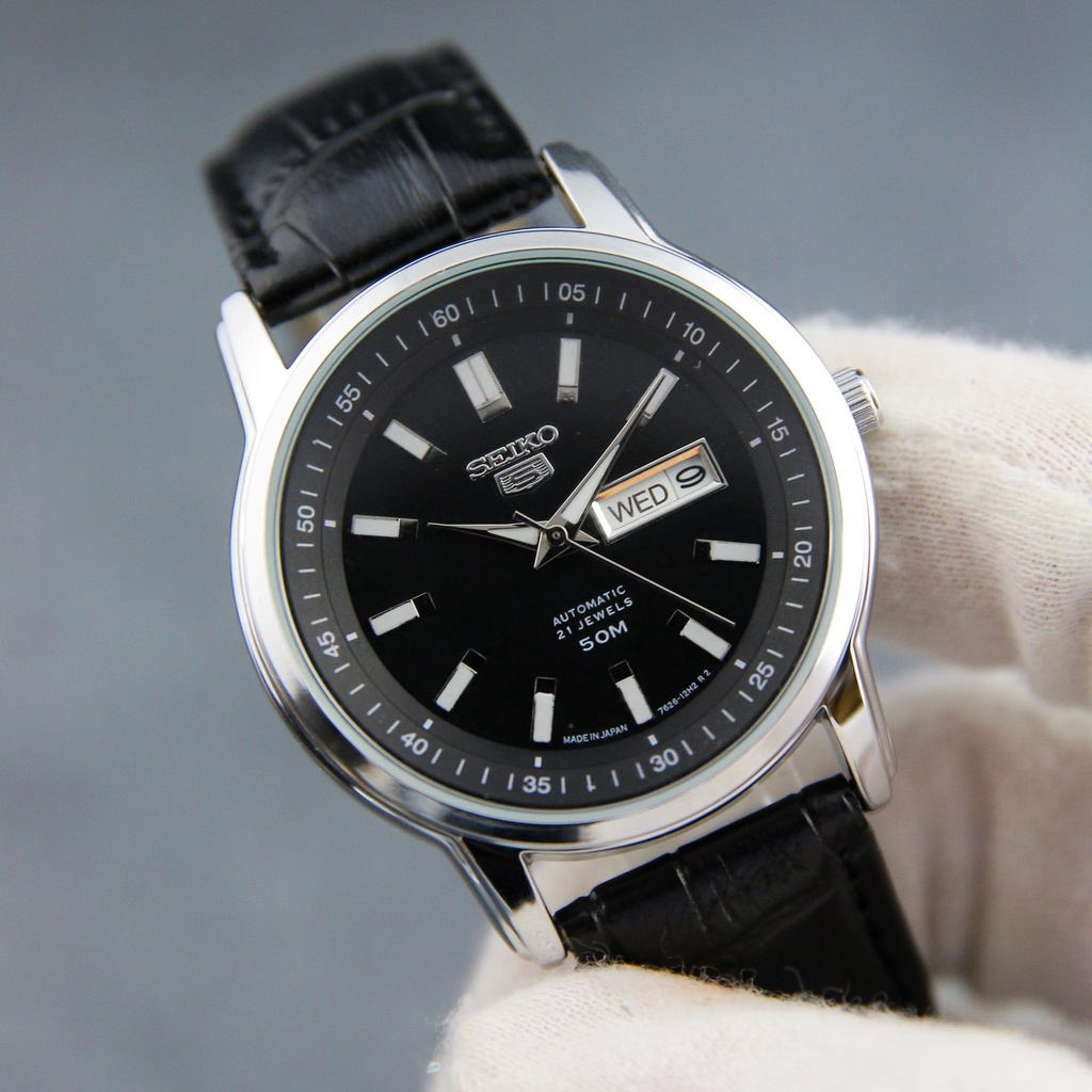 Đồng hồ nam dây da SE3235 mặt kính chống nước chống xước thiết kế lịch lãm 2 màu sang trọng | BigBuy360 - bigbuy360.vn