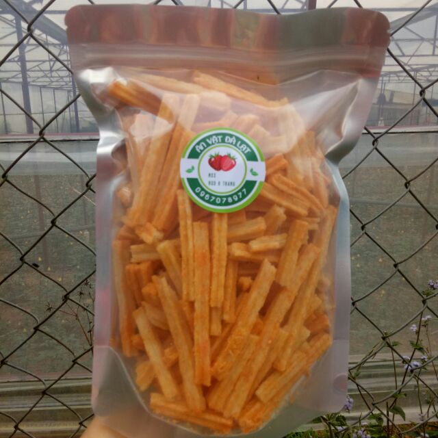 Gói 400gr khoai tây sấy lắc pho mai Đà Lạt ( túi zip)