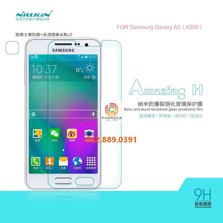 Dán cường lực Samsung A3(2015)/A3 (2016)/A310/A3 (2017)/A320 nano siêu dẻo siêu bền