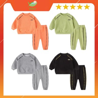 Bộ Nỉ Thu Đông Cho Bé Trai Và Bé Gái Chất Liệu Nỉ Da Cá 8 đến 28kg DOLY STORE