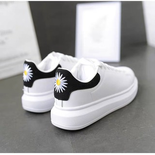 Giày Sneaker MCQ Hoa Cúc Dây Lụa Cao Cấp Full Box Full Bill