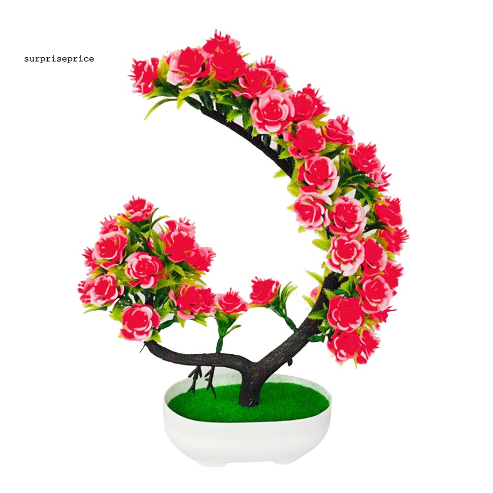 Chậu Cây Bonsai Giả Trang Trí Bàn Tiệc Tùng / Sân Vườn