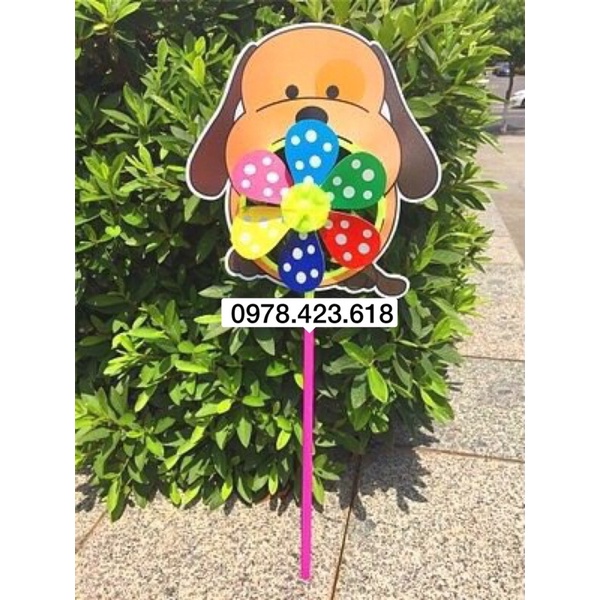 Chong chóng Hoa Hướng Dương 2 tầng 40cm - chong chóng 2 tầng