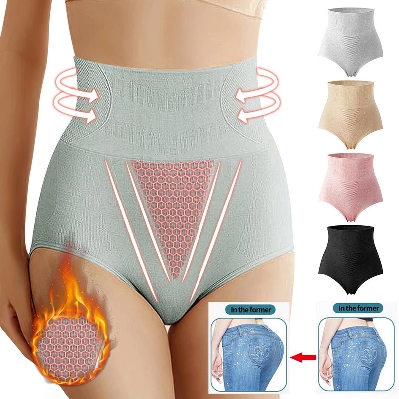 Mới Quần Lót boxer Thể Thao Eo Cao Không Đường May Họa Tiết Rằn Ri Cho Nữ