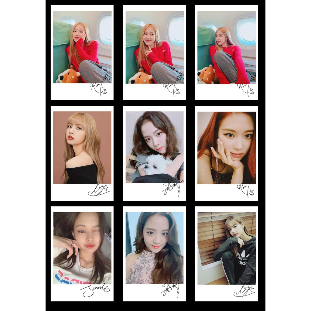 Lomo Card Ảnh BLACKPINK - Instagram & Billboard ( 27 ảnh) kèm chữ ký