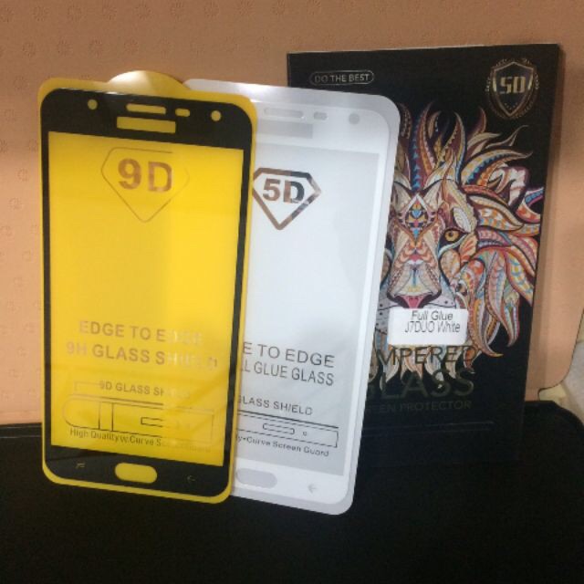 [ Đen,Trắng] Bộ 2 kính cường lực Sam sung J7 Duo,J7 Plus Hàng chuẩn loại1