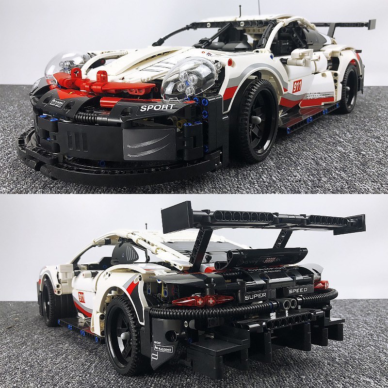 Đồ chơi xếp hình Porsche 911 RSR| Đồ chơi láp ráp siêu xe của nhà Posche